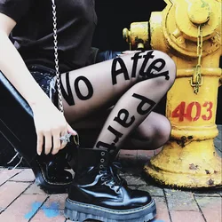 Большие размеры женские туфли для женщин и девочек, колготы средней длины сжатия полная печать логотипа для маленьких девочек колготки, чулки