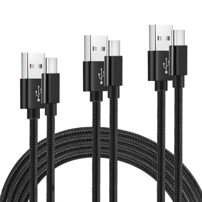 Factory Directly 1m 2m 3m Color Micro Usb C Type C Cable Fast Charging Usb Data Cable For iPhone Android