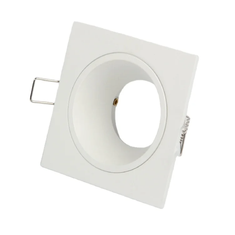 
Aluminum body led downlight mr16 gu10 square cob led downlight housing parts 