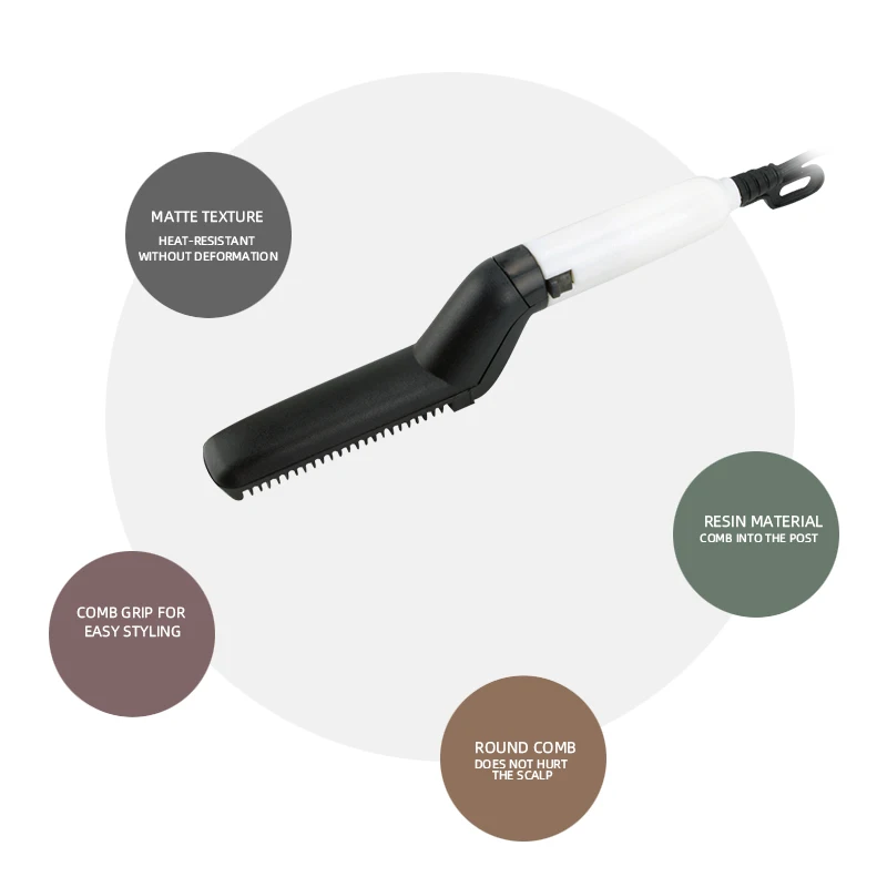 factory price Newest Men styling hair comb straightener Hair Controller Quick Styler hair straightener brush comb
