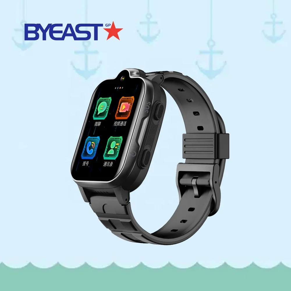 Amazon hot sale IPX7 waterproof 1.69 inches IPS screen 4G phone call kids smart watch with gps gsm gprs micro sim card