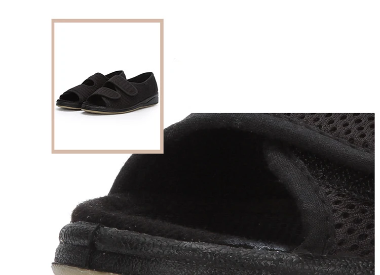 Women Comfy Adjustable Orthopedic Slides Sandals Two Strap Open Toe Diabetic Shoes Medical Slippers