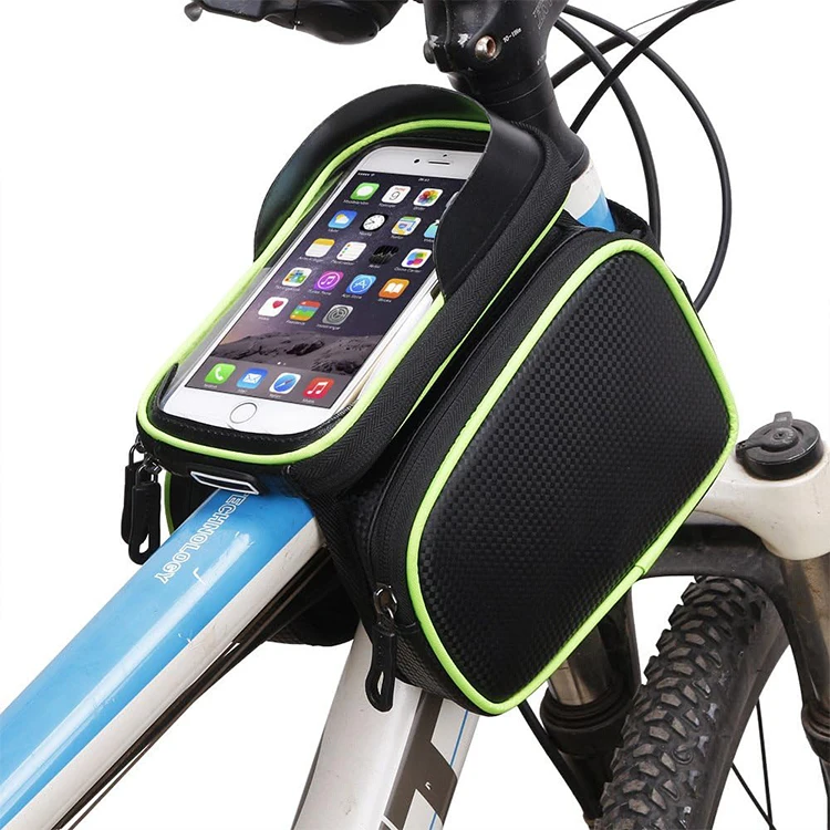 Well Designed Waterproof Bike Frame Crossbar Bag With Phone Holder