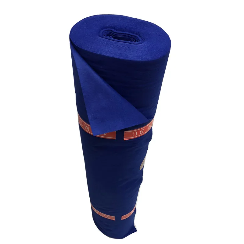 Dark Blue165gsm Polyester Collar Container Under Collar Felt Fabric for Clothing Collar