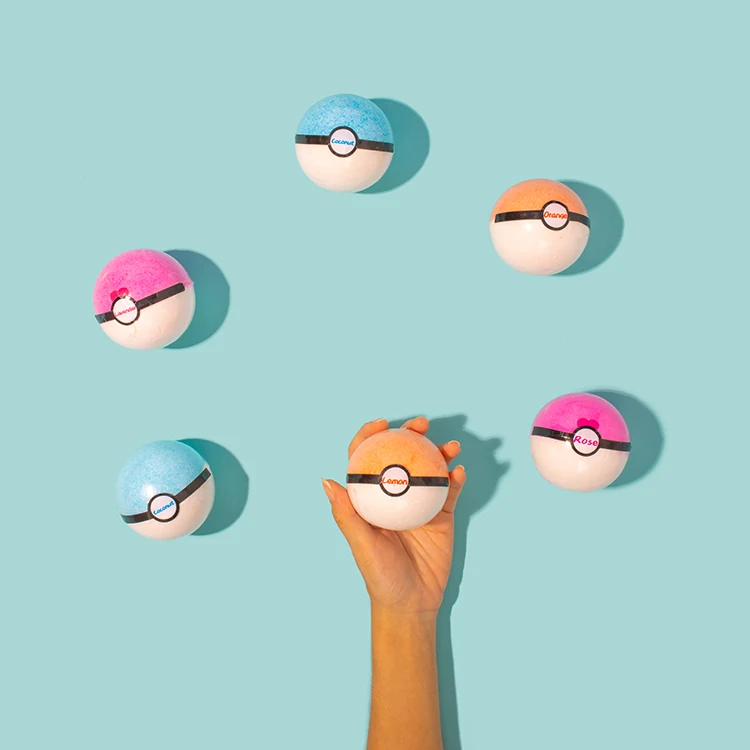 Private Label Fizzy Bath Fizzies Essential Oils Vegan Large Bath Bombs With Toys Inside