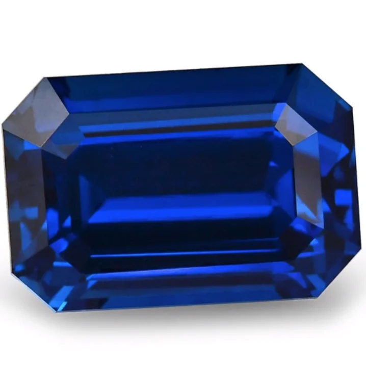 Luxury Gems Royal Blue Sri Lankan Sapphire Emerald Cut Shape Ceylon Sapphire Gemstone Loose Gemstone Precious Gemstone Price