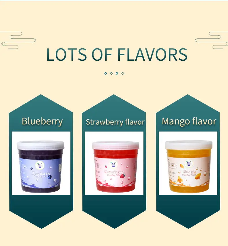 Barreled blueberry blasting beads Fresh blueberries are made into tea shops, special for drinks shops and dessert shops