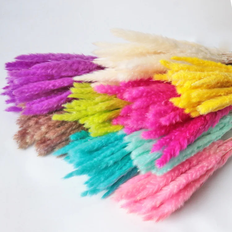 Good Selling Faux Pampas Decor Manufacturers Artificial Feather Pampass Grass