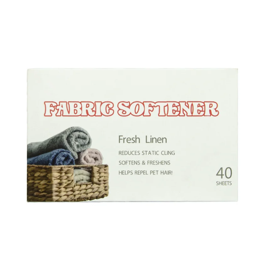 Plant Based Fabric Softener Sheets Tumble Dryer Sheet Environmental Biodegradable compostable Fabric Softener 120pcs