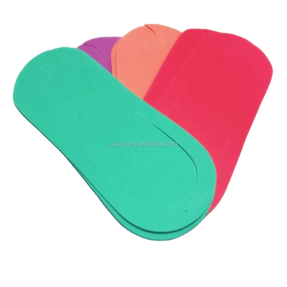 Wholesale colorful disposable EVA foam pedicure slipper nail beauty slippers