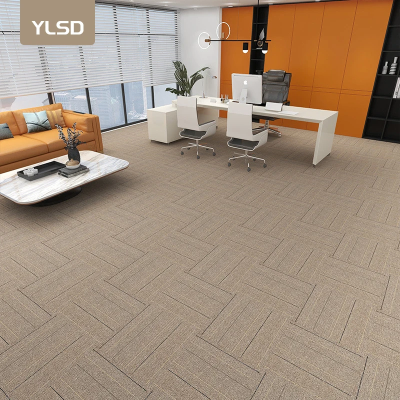 Заказной коммерческий полипропиленовый ковер и напольная плитка Офисная квадратная ковровая 50x50