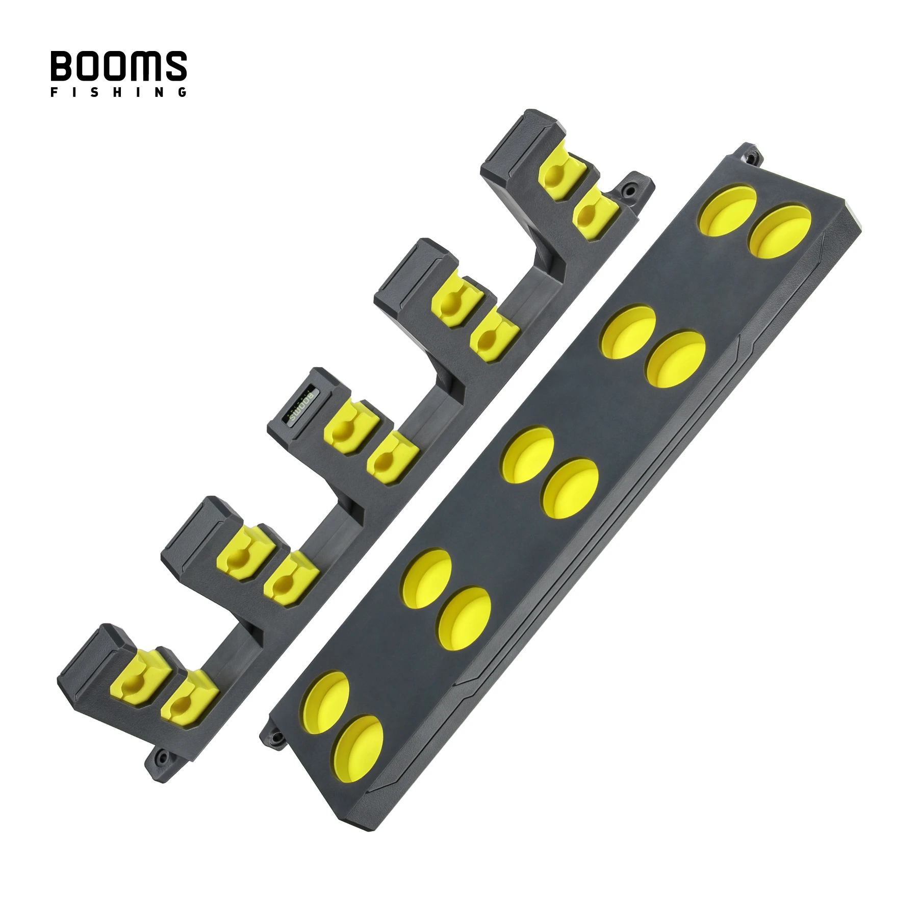 High Quality Colorful Vertical Wall Mounted Plastic Organizer 10 Fishing Rod Pole Racks Reel Combos Garage Door Fishing Rod Hold