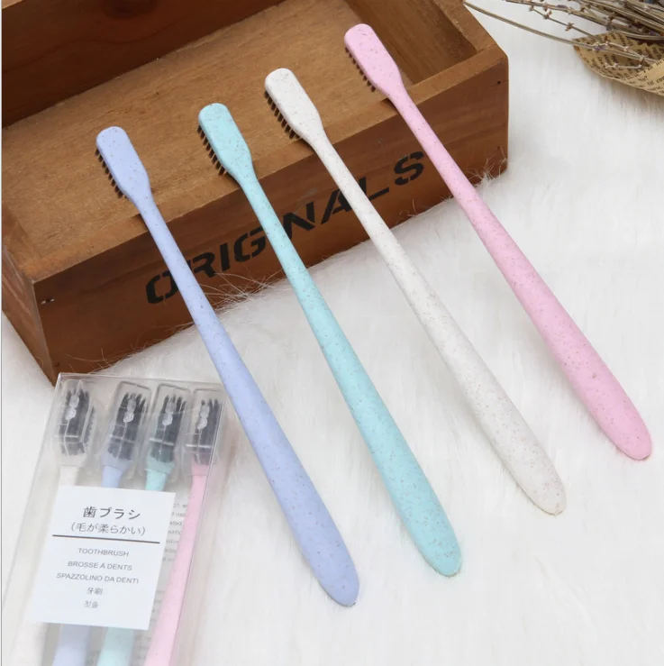 Wheat Straw Material Small Head Toothbrush for Adult