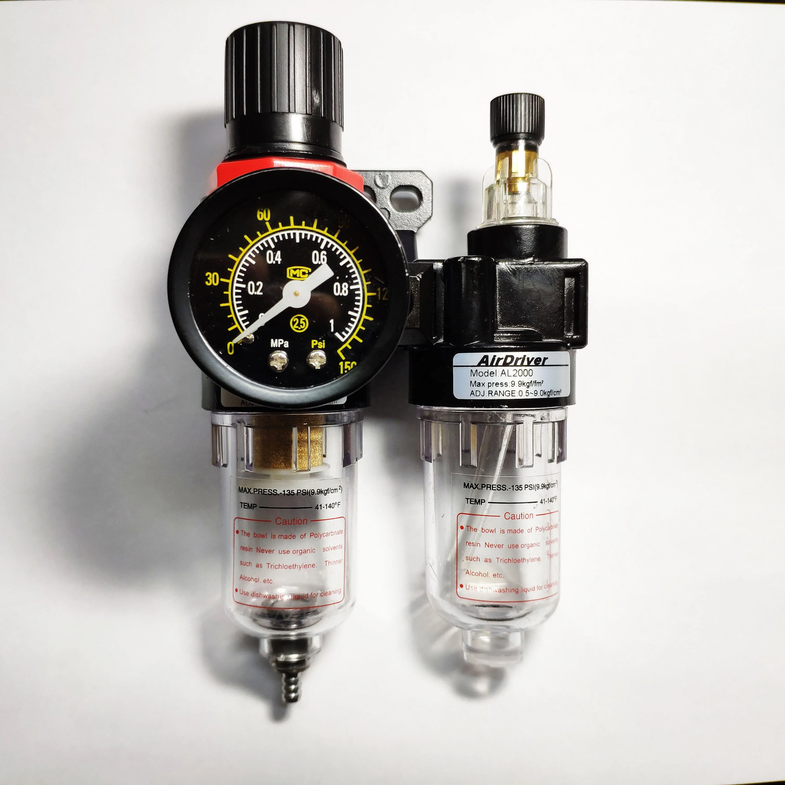 AirTac Model AFC2000 Pressure regulator FRL Air Filter Regulator Pneumatic Source Treatment