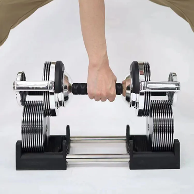 Adjustable dumbbells 40kg 50kg 90lb set dumbbells adjustable price  set of adjustable dumbbells