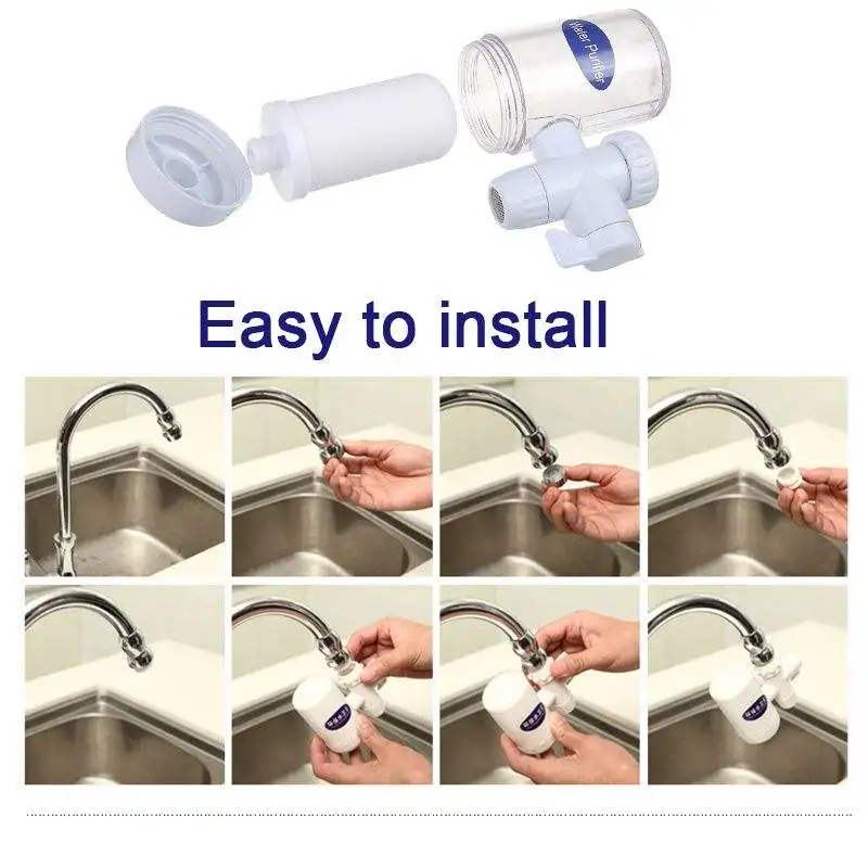 Environmentally Friendly Household Faucet Water Purifier Purified Water Strainer Device with Nozzle Tap Water Filter Pitcher Use