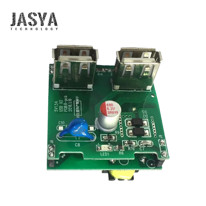 5v 1a 2a 2.5a 3a 3.5a wall charger PCBA dual USB mobile charger pcb assembly