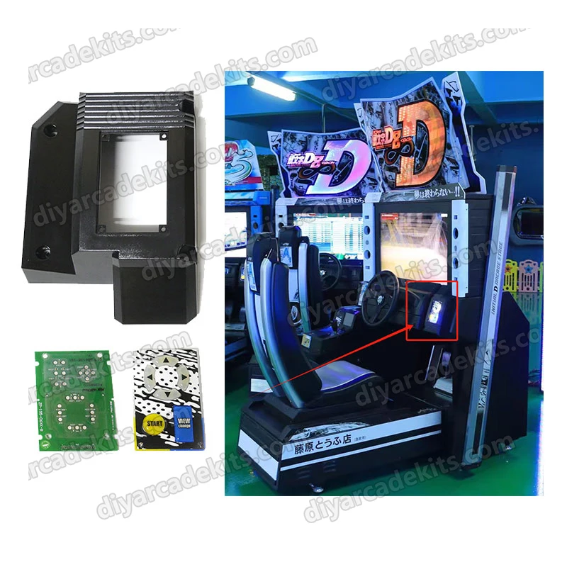 Indoor Amusement Arcade Simulator Initial D 8 Racing Car Machine Street Racing Arcade Game Machine Keyboard With Shell