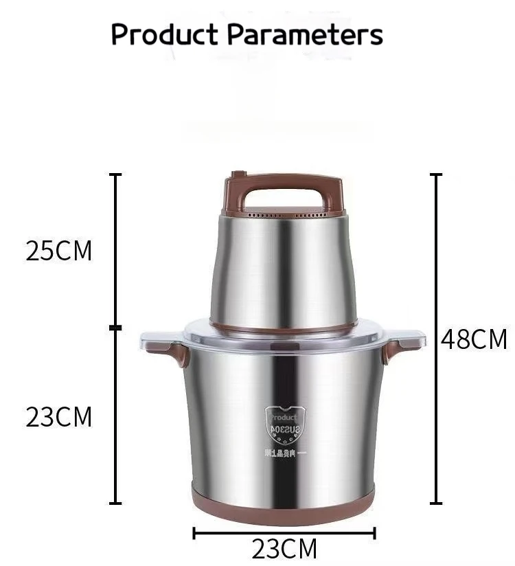 High quality stainless steel 6L 10L fufu pounding machine meat grinder blender electric food meat chopper for sale