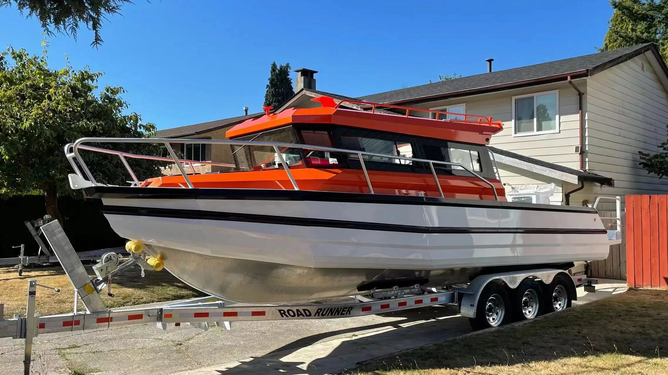 30ft 9m fully welded Sport Watercraft Offshore Leisure Yacht Cabin Speed Boat aluminum fishing boat  for Cruising