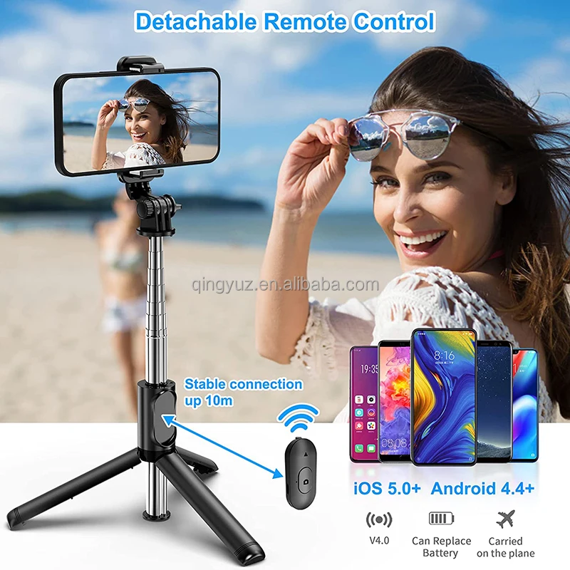 Premium Handheld Selfie Suitable for smartphones cameras Desktop Stand Tripod Stand Phone Stand Flexible Selfie Stick