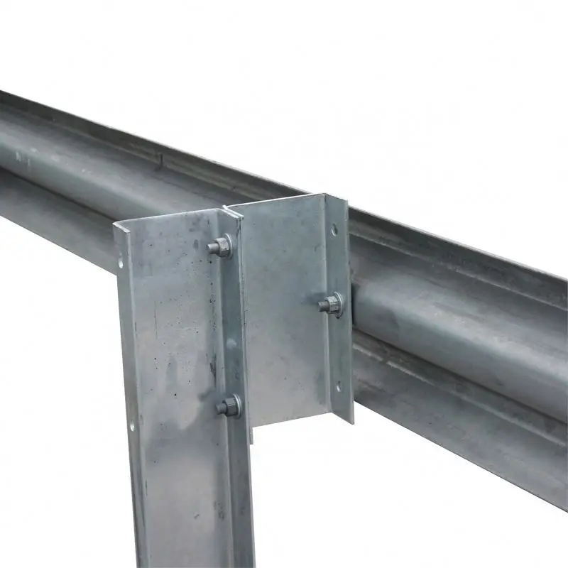 Hot Dipped Galvanized Steel Traffic Guardrails Indoor Use Crash Barrier with Guardrail