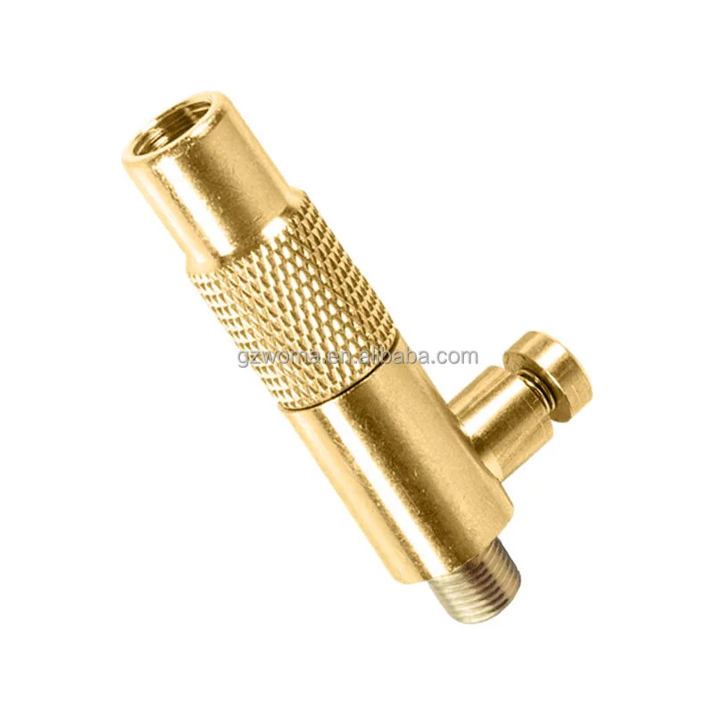 Hand Tool Type Brass Tire Inflator Connector Portable Screw-in Air Chuck for Air Compressor