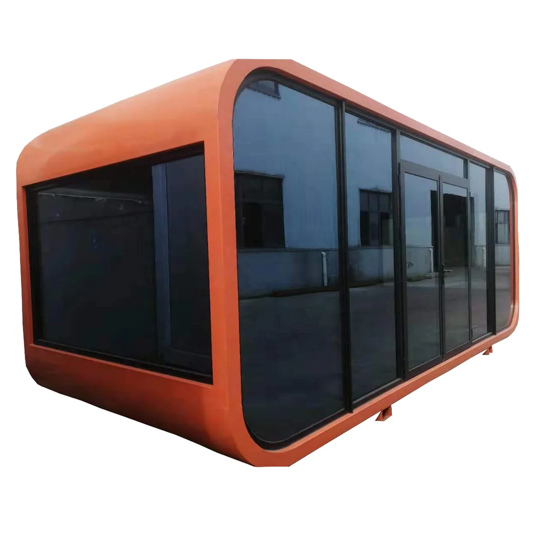 Prefab Container Allstar Tempered Glass Steel Door Modern Prefab Villa House Luxury Apple Cabin China Shanghai High Quality 20ft