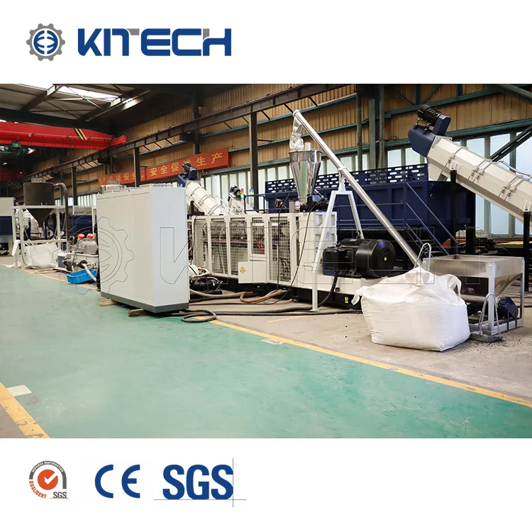 Europe Design Plastic HDPE PP PE PET PS ABS Flakes Recycling Granulators Machine System