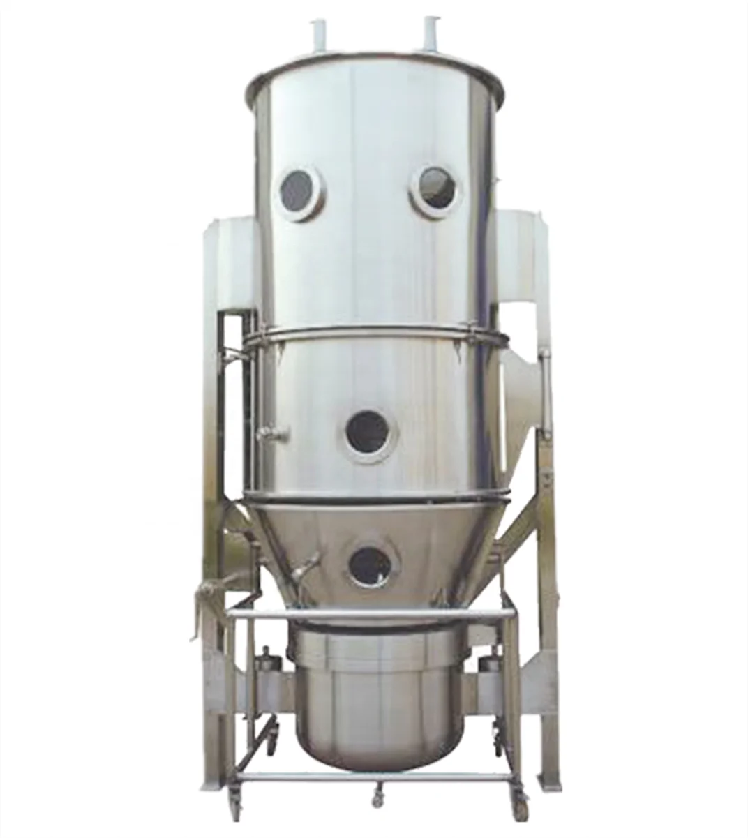 GMP Standard Stainless Steel Stainless Steel Amino Acid Powder Fluidized Bed Granulator Machine