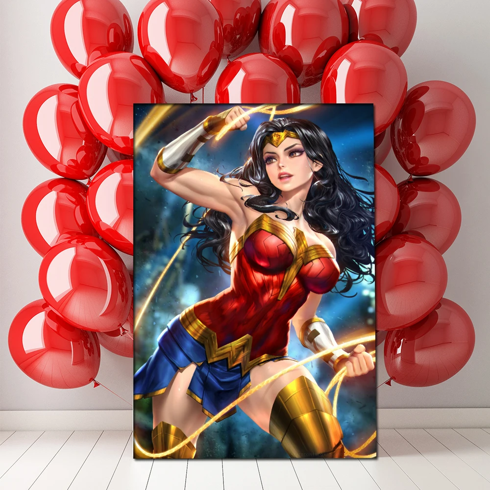 Bikini Woman Anime Poster Canvas Painting Wall Art Picture Prints for Bedroom Home Decor