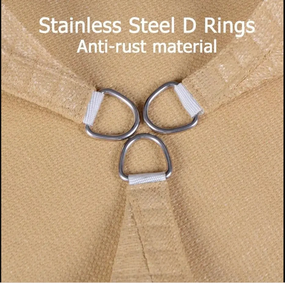 Custom Made HDPE Rectangular Sun Shade Sail Outdoor Multi-Color Awnings for Garden Canopy Yard Swimming Pool