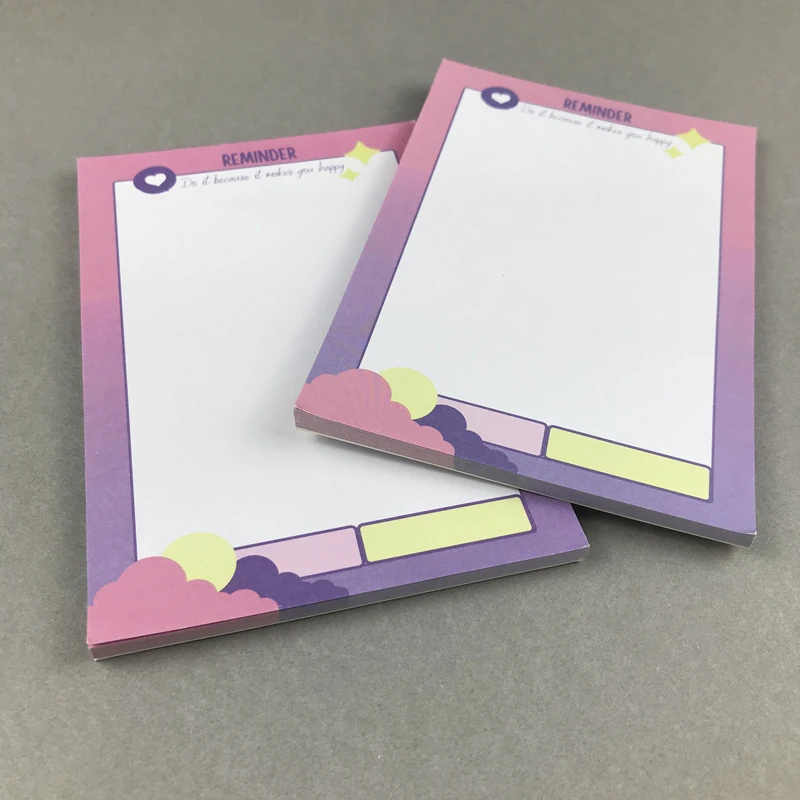 kawaii stationery Sticky Notes custom tear off notepad office supplies note pad stick notes Memo Pad