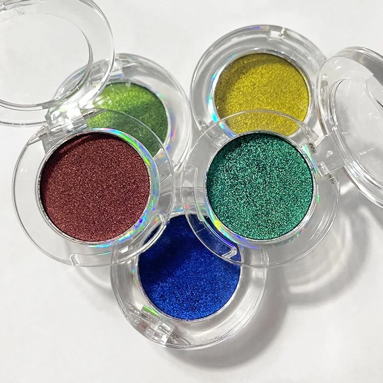 MLM Custom Makeup High Pigment Multichrome EyeShadow Luxury Duochrome Pressed Chameleon Vegan Custom Logo Duochrome Eyeshadow