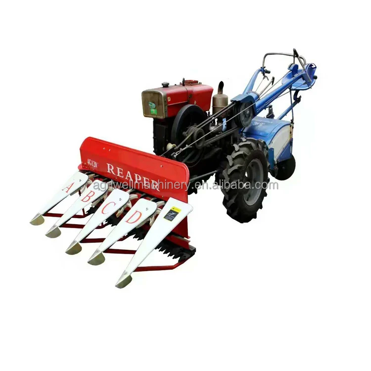 Mini Tractor-Driven Wheat Reaper Cutter Machine Used Farm Harvester for Corn Potato Olive with Engine Core Components