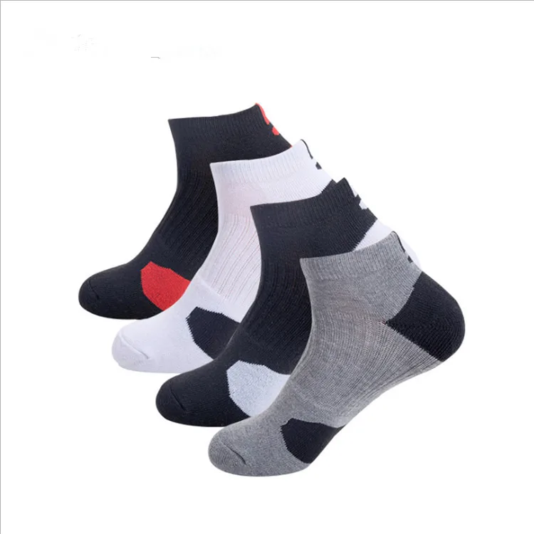 Hot Sale Breathable  Towel Bottom Professional Men Cotton  Ankle Basketball  Socks