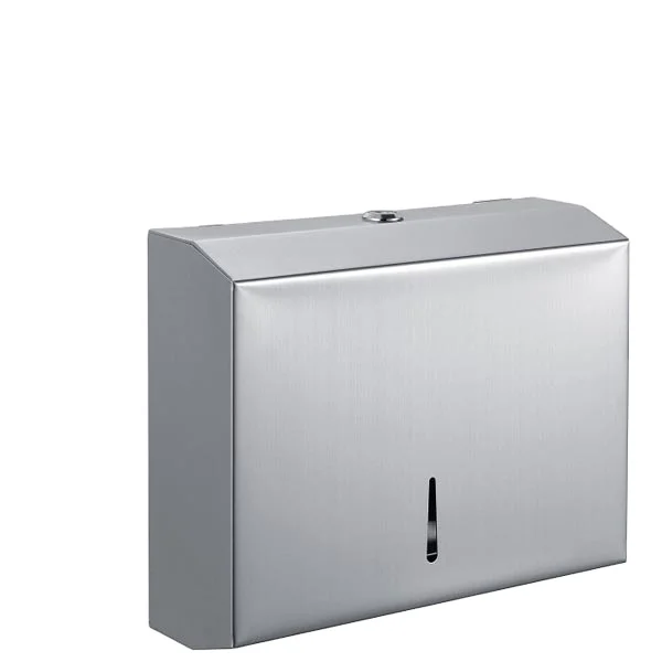 Toilet paper dispenser Stainless steel  paper towel dispenser Z Fold  bathroom Tissue manual toilet paper dispenser with lock