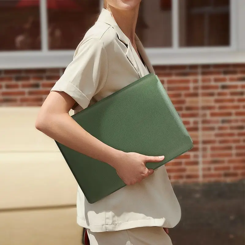 2023 High Quality Cheap Slim PU Leather Laptop Surface Protection Cover