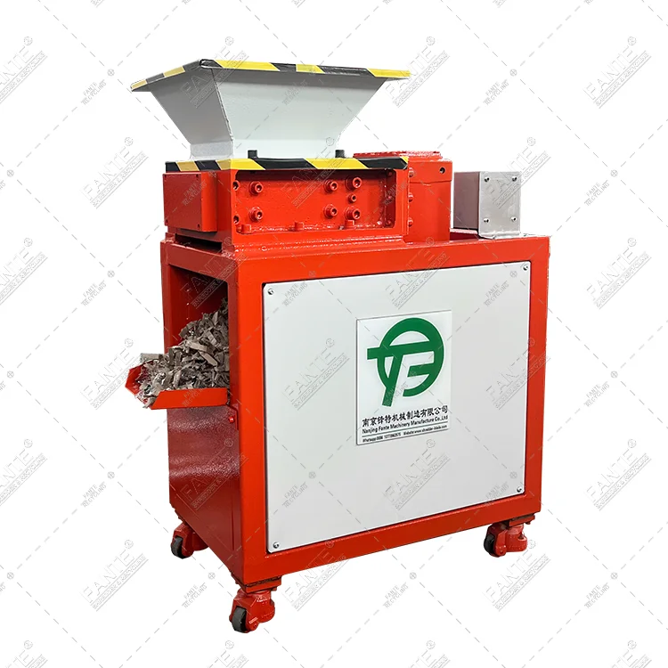 Double Axis Single Reducer Shredder Forestry Machinery Mini Wood Chipper Shredder