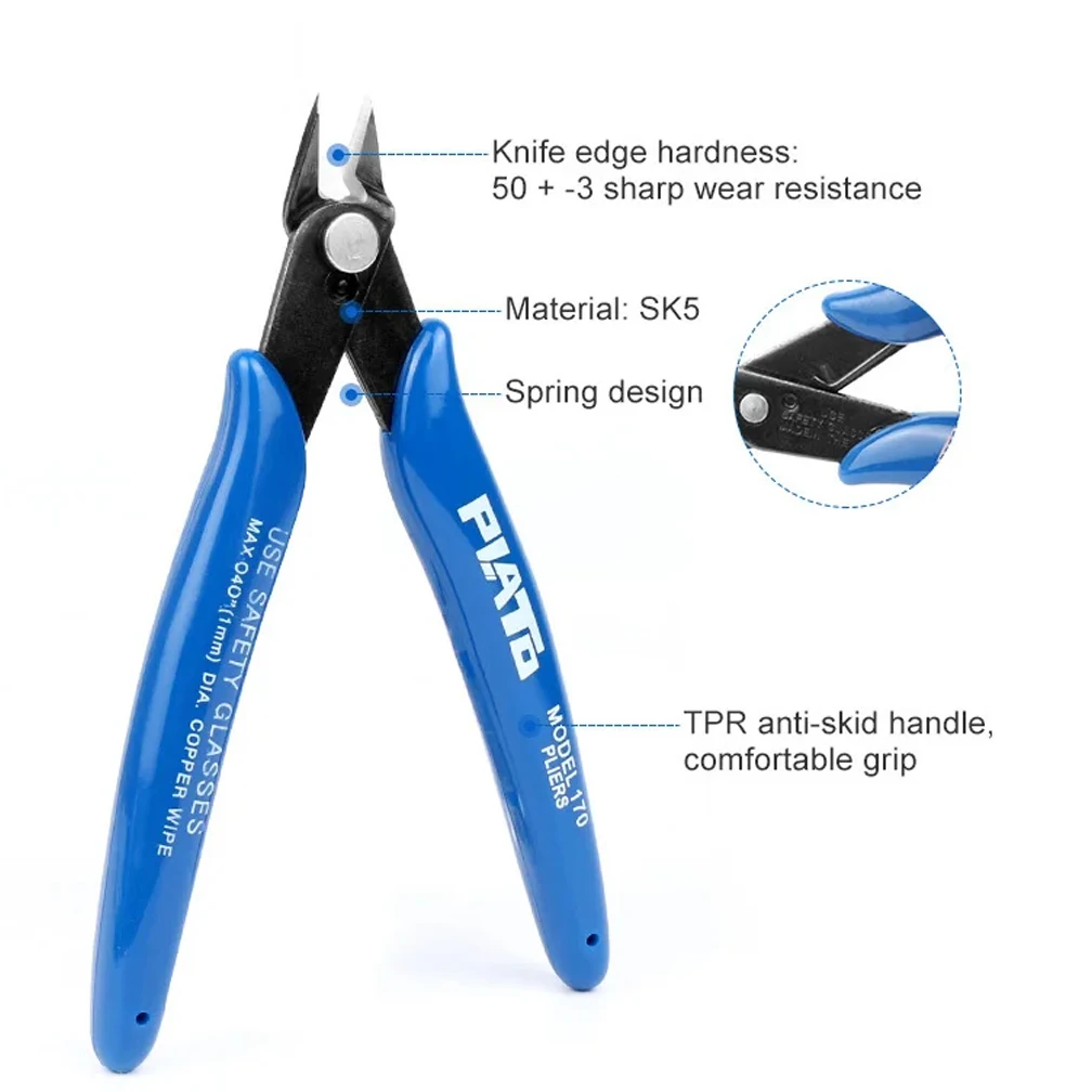 10PCS Universal Pliers Multi Functional Tools Electrical Wire Cable Cutters Cutting Side Snips Flush Stainless Steel Nipper