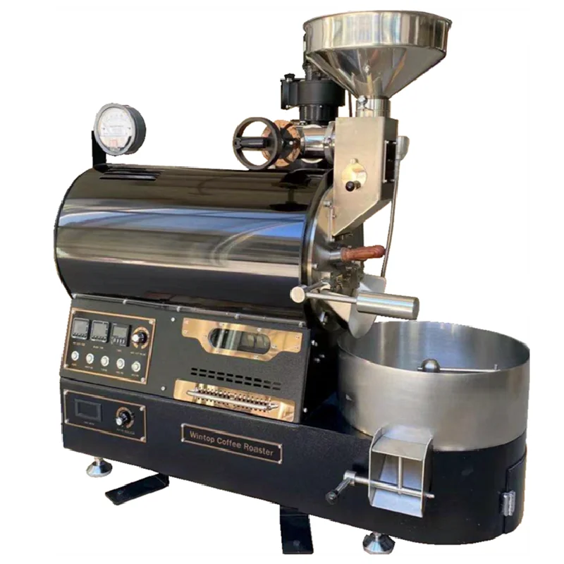 Wintop brand new 1kg 2kg coffee roaster high performance Commercial shop/home stainless steel drum Coffee Roaster