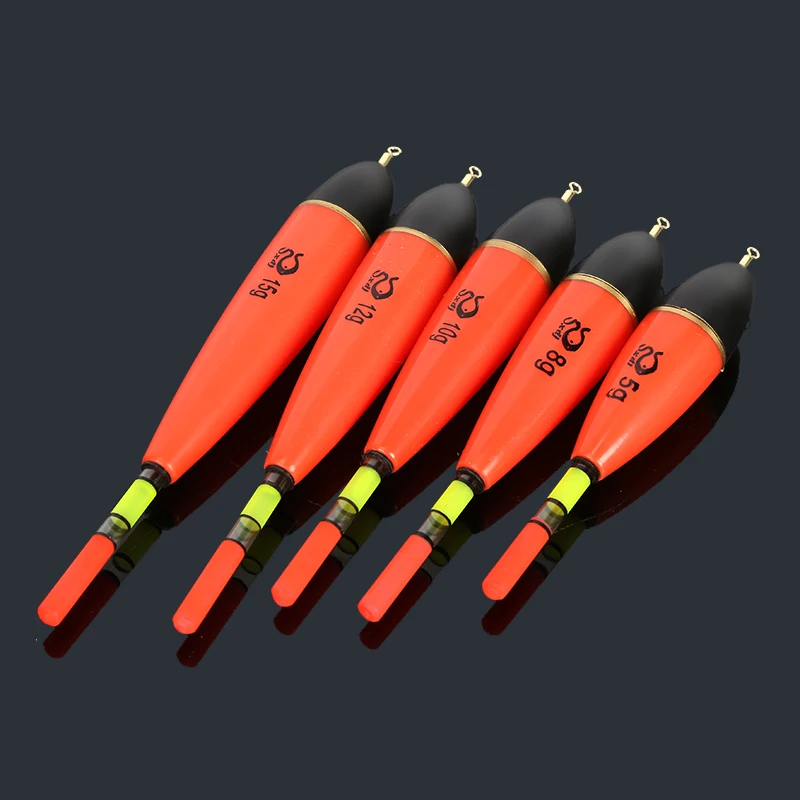 DN 5g/8g/10g/12g/15g Long Vertical Luminous Glow in the Dark Fishing Floats Bobbers Lighted Night Rock Fishing Buoy Floats