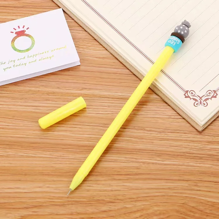 Student creative cactus super cute black pen Korean small fresh fleshy cute neutral pen
