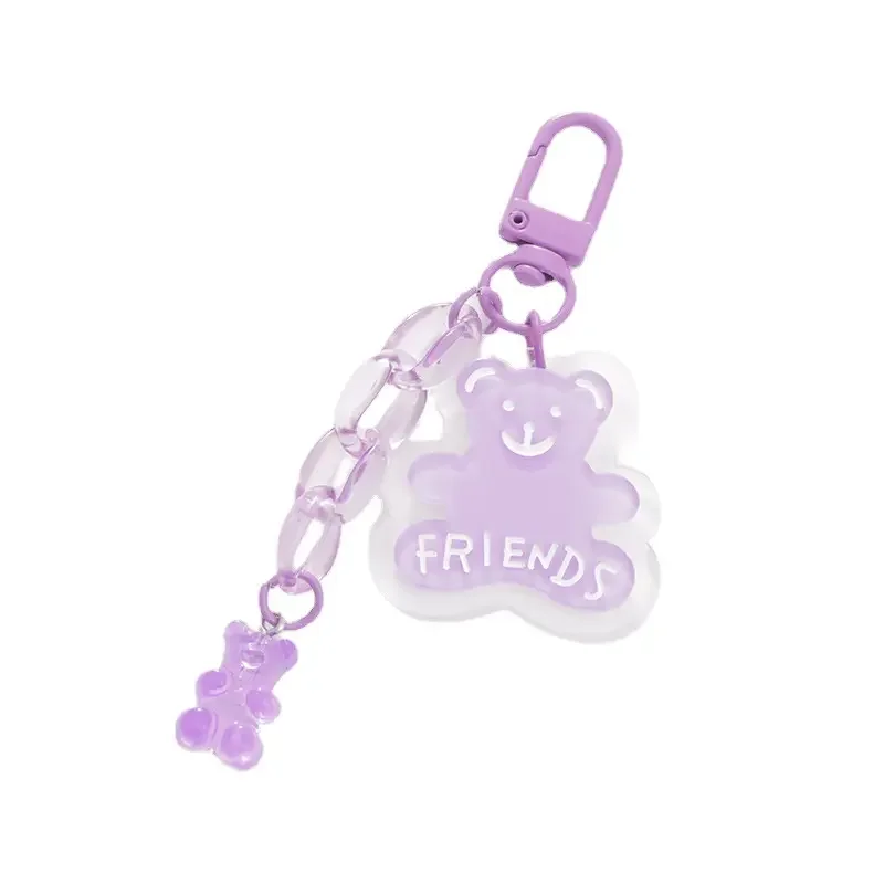 Cartoon Anime Acrylic Keychain Wholesale Cheap Colorful Pendants Cute Keyrings and Holiday Charms Sets for Parties and Gifts