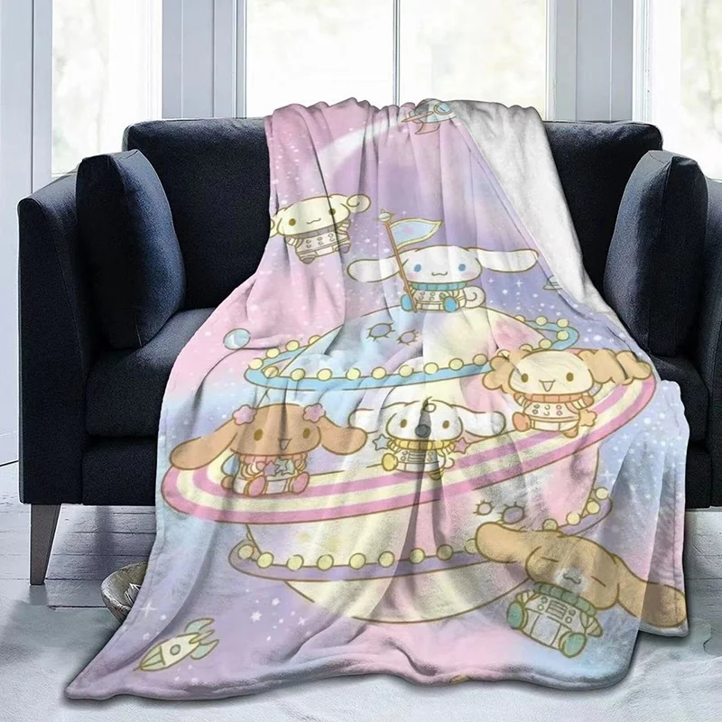 Милое одеяло из аниме милое плюшевое мягкое Cinnamoroll My Melody Kuromi детское подарки для девочек