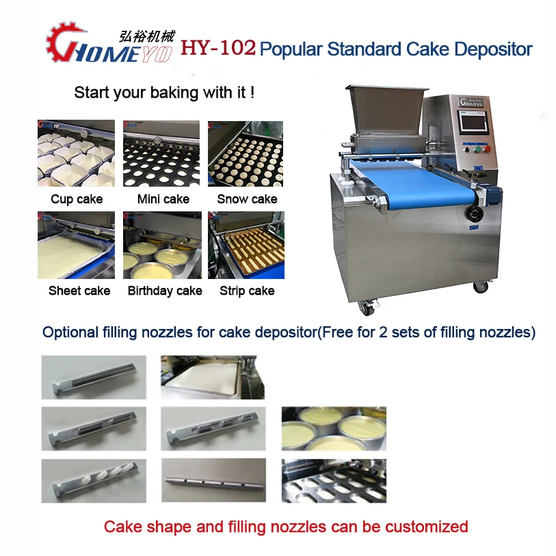 Low cost electric cakes making machine depositor food machine other snack machines