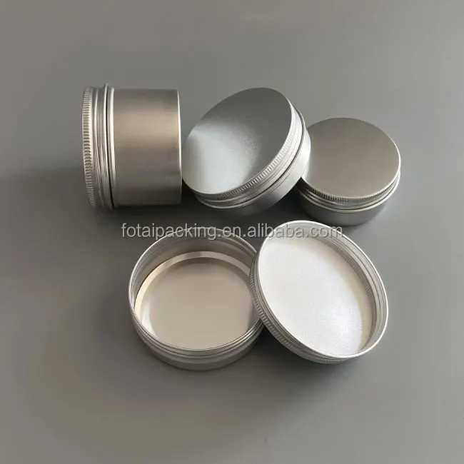 5ml 10ml 15ml 20ml 30ml 40ml 50ml 55ml 60ml 80ml 100ml 110ml 120ml printed aluminum jar for metal cosmetic container package