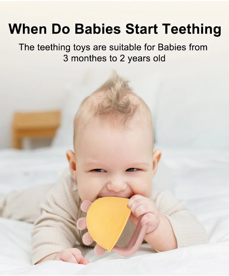 Oem Animal Silicone Soothing Teether Baby Toy Soft BPA Free Sensory Pacifiers Baby Hand Teether Glove Teething Toys For Babies