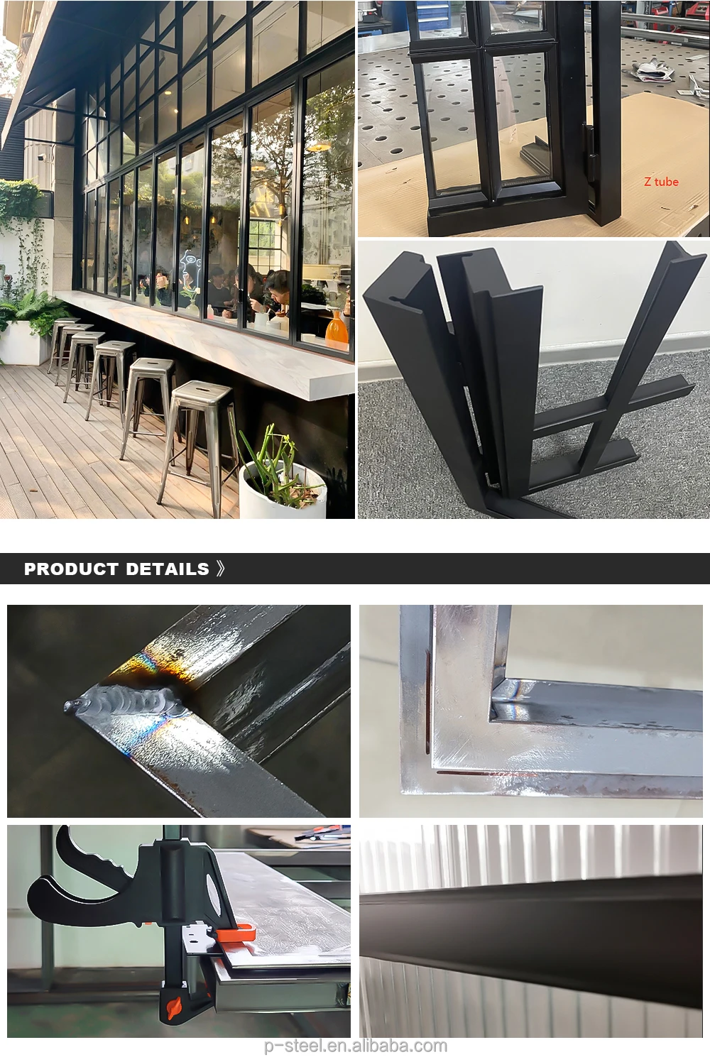 Factory customized partition glass pivot door steel pivot door casement door