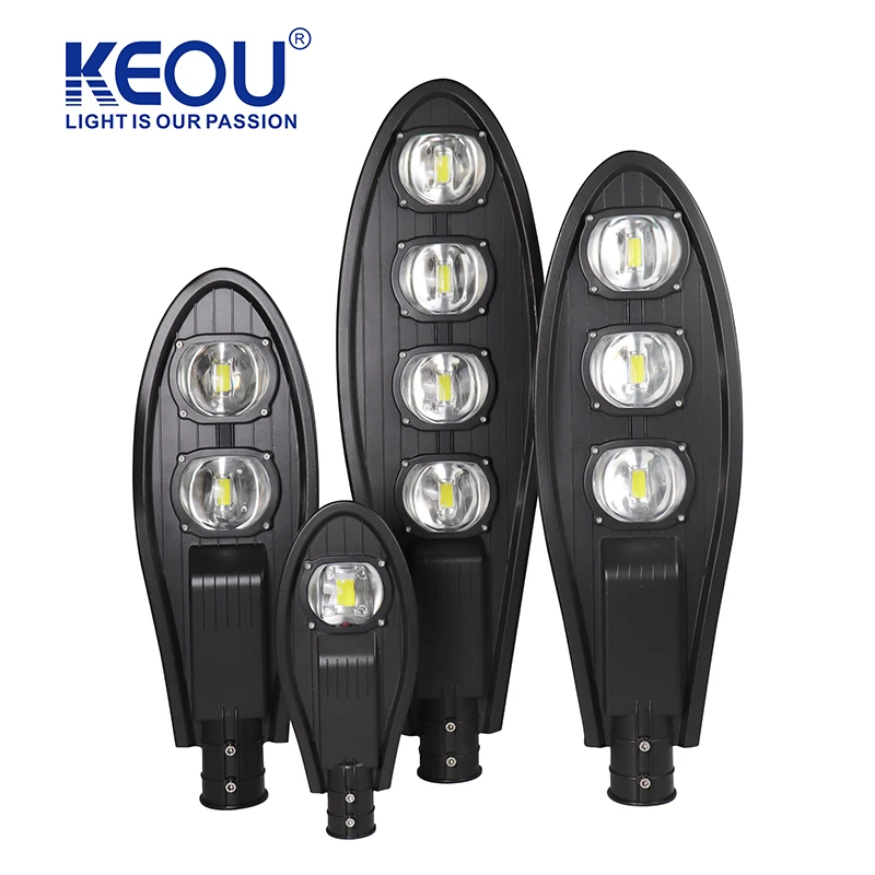 KEOU Road Lamp COB Chip IP66 Waterproof 50w 100w 150w 200w 250w Cobra Led Street Light